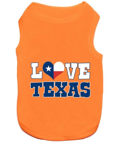 Parisian Pet Love Texas Dog T-Shirt, Small