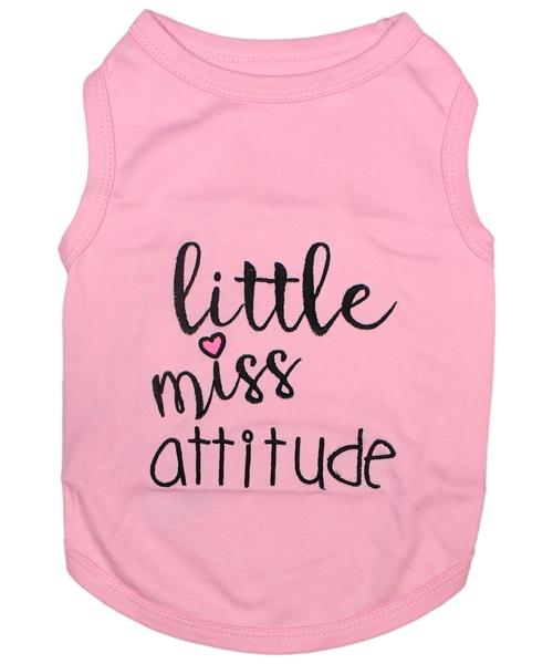 Parisian Pet Little Miss Attitude Dog T-Shirt, X-Small