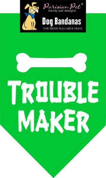 Parisian Pet Trouble Maker Dog Bandana
