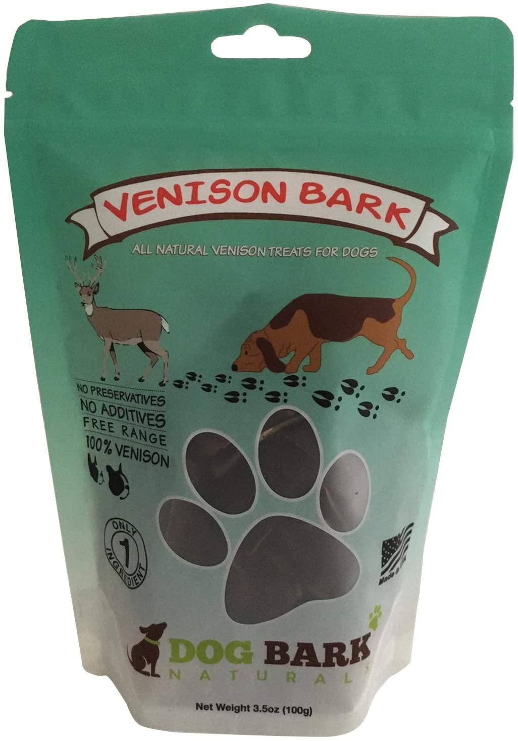 Dog Bark Naturals Venison Bark Jerky Dog Treats
