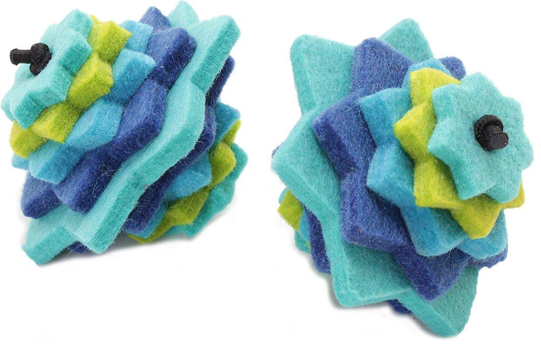 Hauspanther Stacks Felt Chaser Cat Toy, Ocean