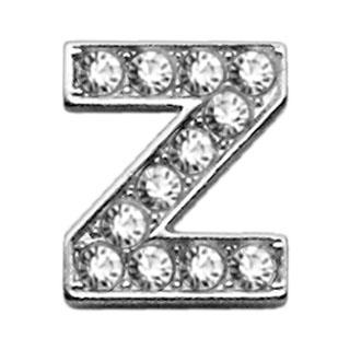Mirage Pet Products Clear Bling Letter Z Sliding Pet Collar Charms, 3/8-in