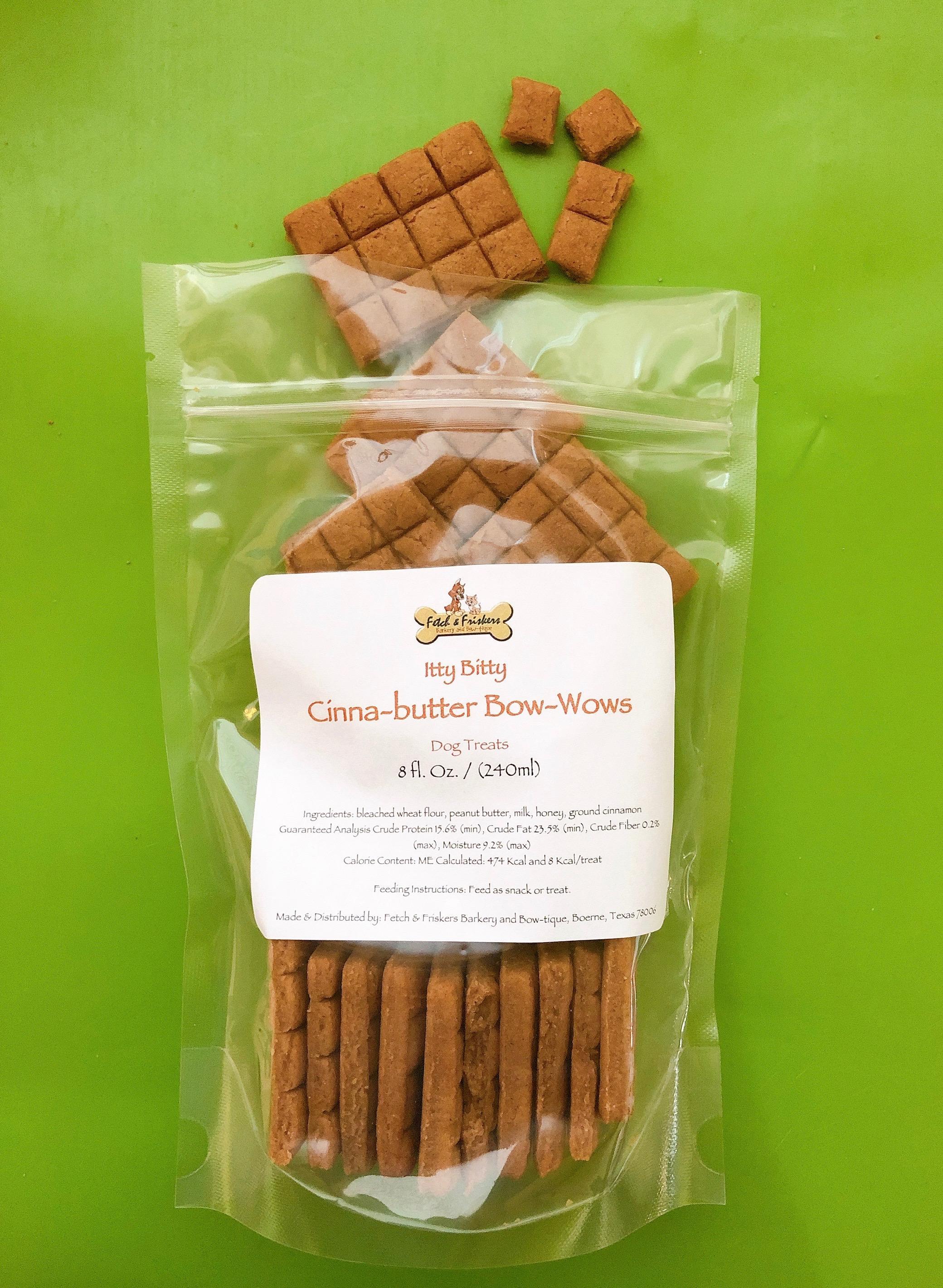 Fetch & Friskers Itty Bitty Cinna-Butter Bow-Wows Dog Treats, 8-oz (Size: 8-oz)