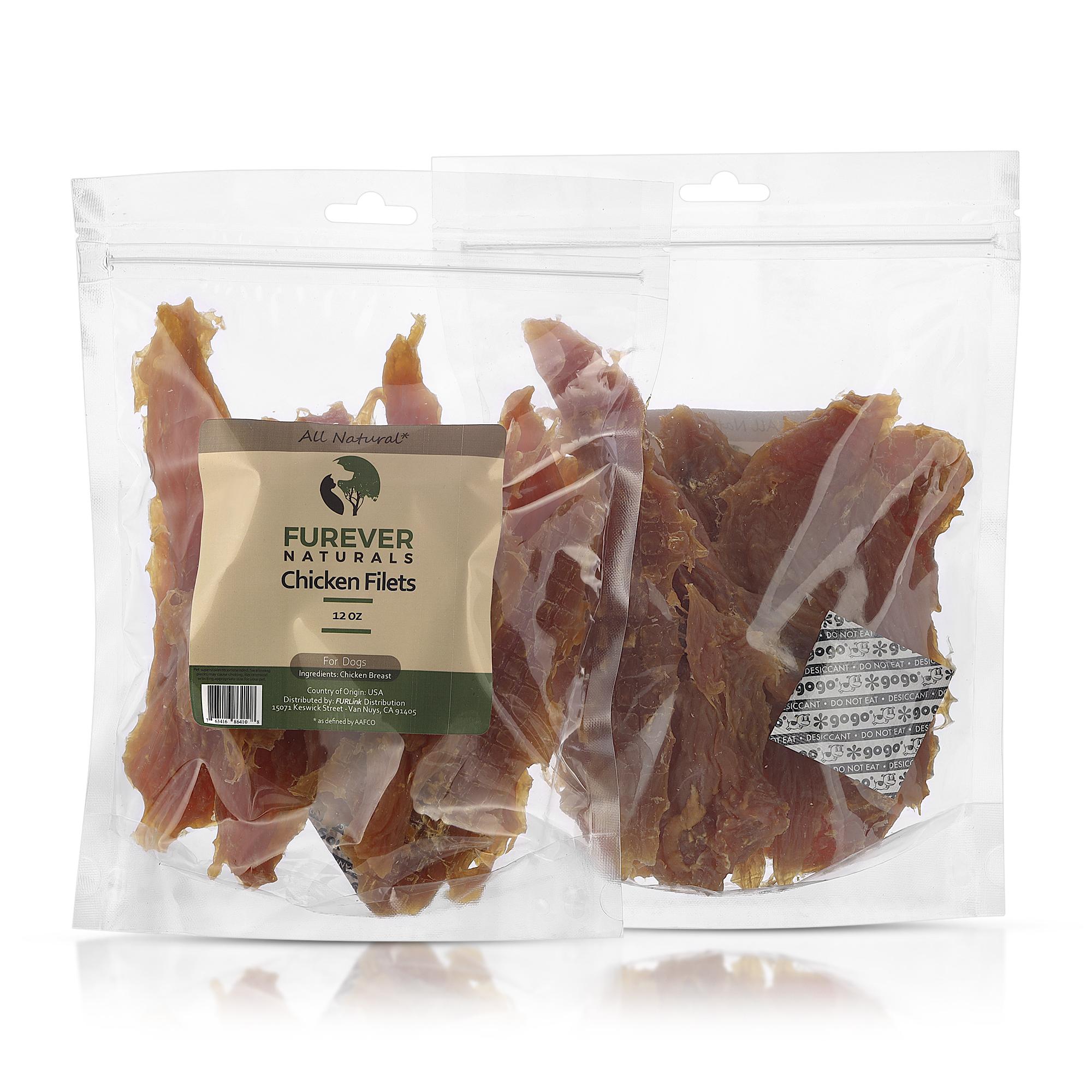 Furever Naturals USA Chicken Filets Dog Treats, 4-oz