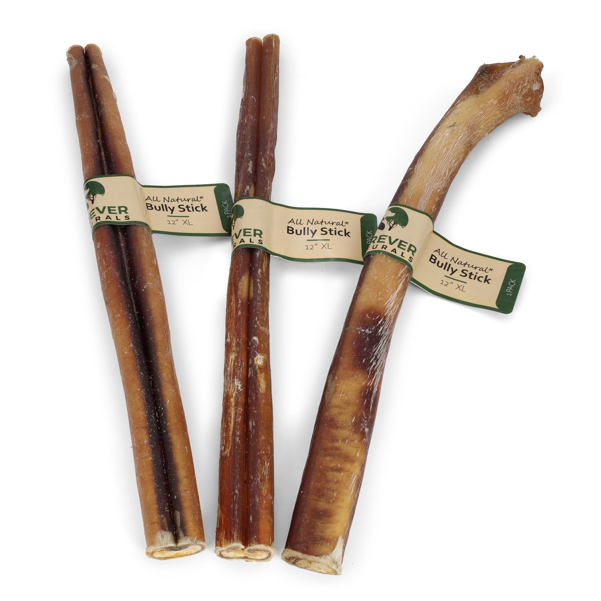 Furever Naturals Jumbo Bully Stick Dog Treats, 12-in