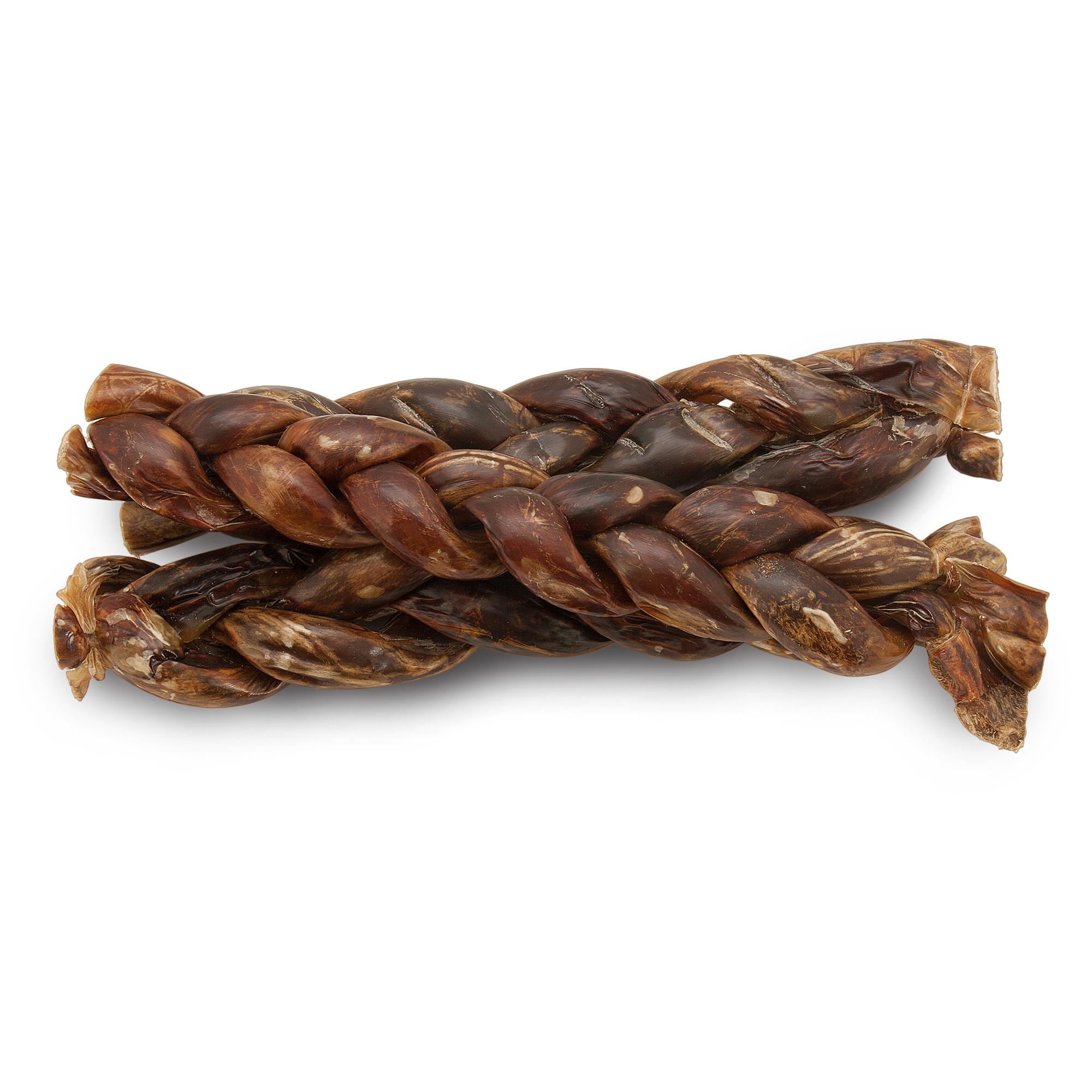 Furever Naturals Moo Taffy Braided Stick Dog Treats, 12-in, 3-pk