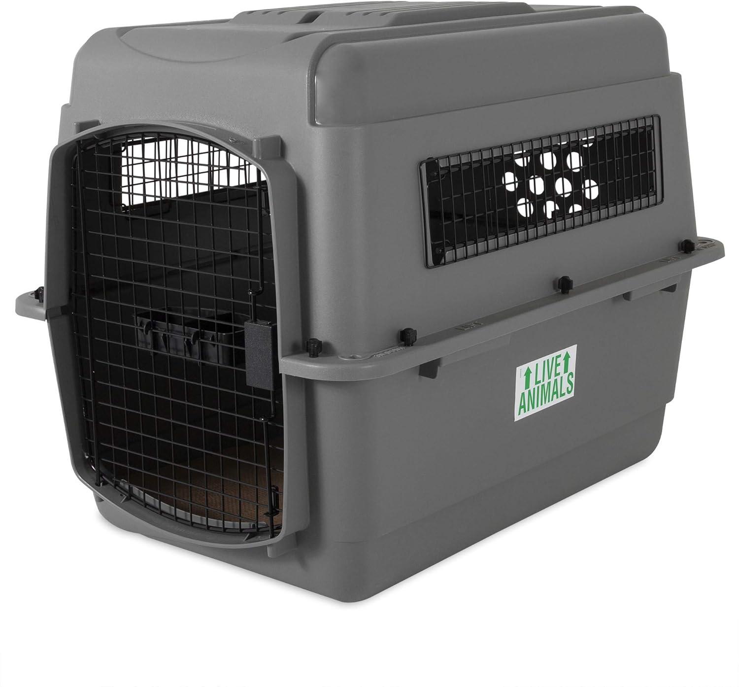 Petmate Sky Kennel Pet Carrier, Grey, 32-in