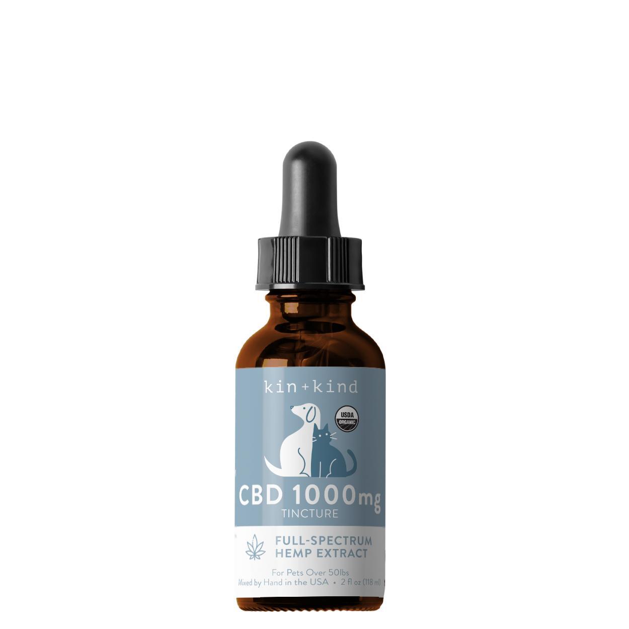 kin+kind Alternative Supplement Tincture for Dogs & Cats, 1000mg, 145-gram