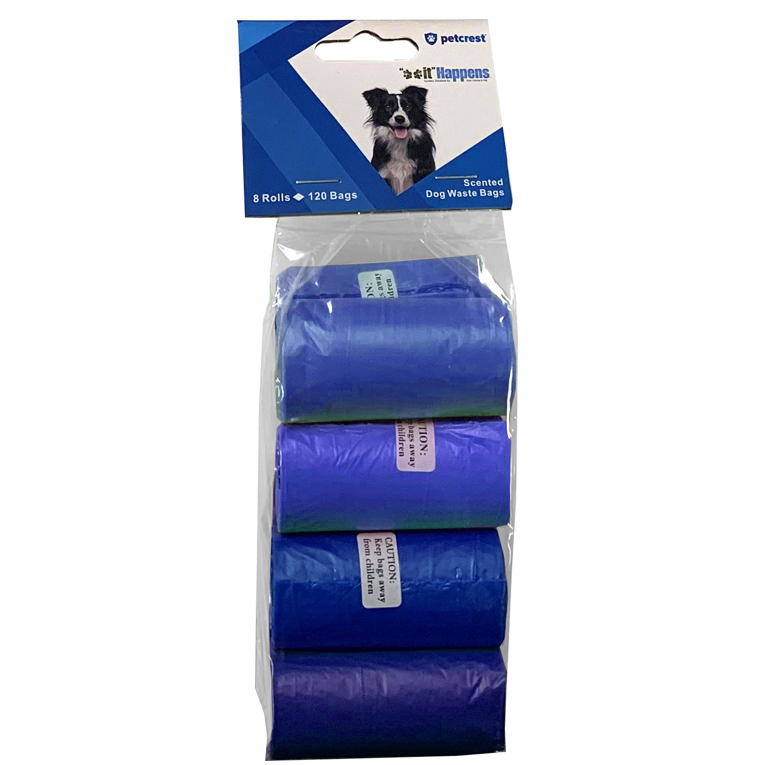 Petcrest Dog Waste Bags, Blue, 120-count