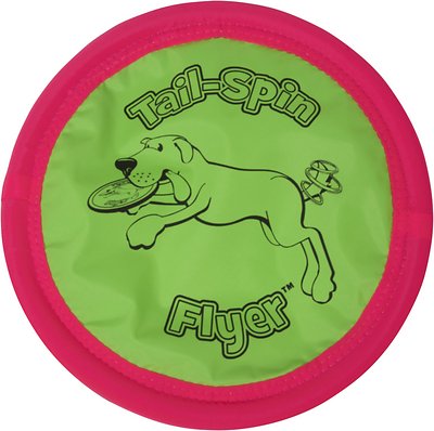 Booda Soft Bite Tail Spin Flyer Floppy Disc Dog Toy, Color Varies, Large