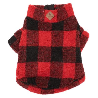 The Worthy Dog Sweater, Buffalo Quarter Zip, X-Small
