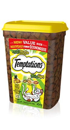Temptations Mix-Ups Chicken, Catnip & Cheddar Cat Treats, 454-gram