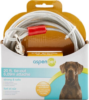 Aspen Pet X-Large Tie-Out Cable, 20-ft