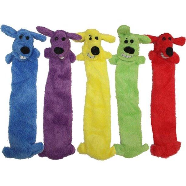 Multipet Lightweight Loofa Dog Toy, Color Varies, 18-in