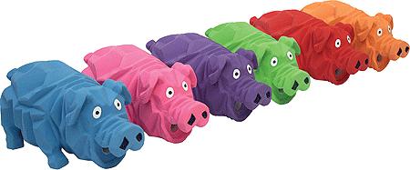 Multipet Latex Mini Origami Pals Dog Toy, 4-in