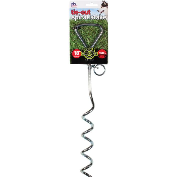 Prevue Hendryx Spiral Heavy Duty Dog Tie-Out Stake