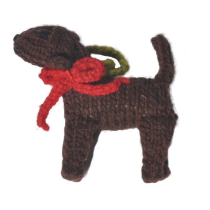 Chilly Dog Chocolate Lab Dog Ornament