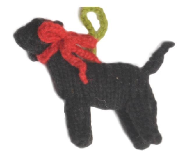 Chilly Dog Black Lab Dog Ornament