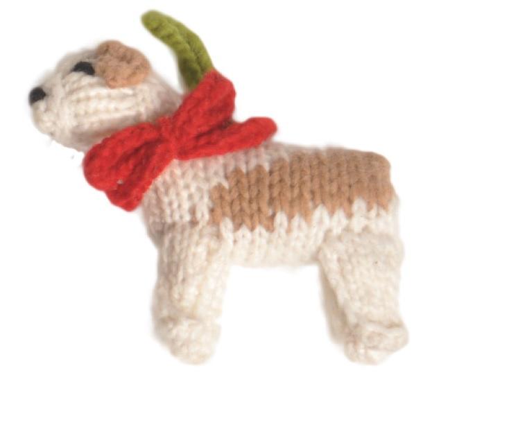Chilly Dog Bulldog Dog Ornament