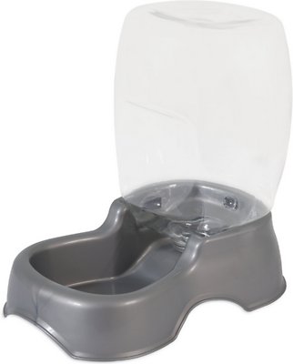 Petmate Cafe Pet Waterer, Silver, Large