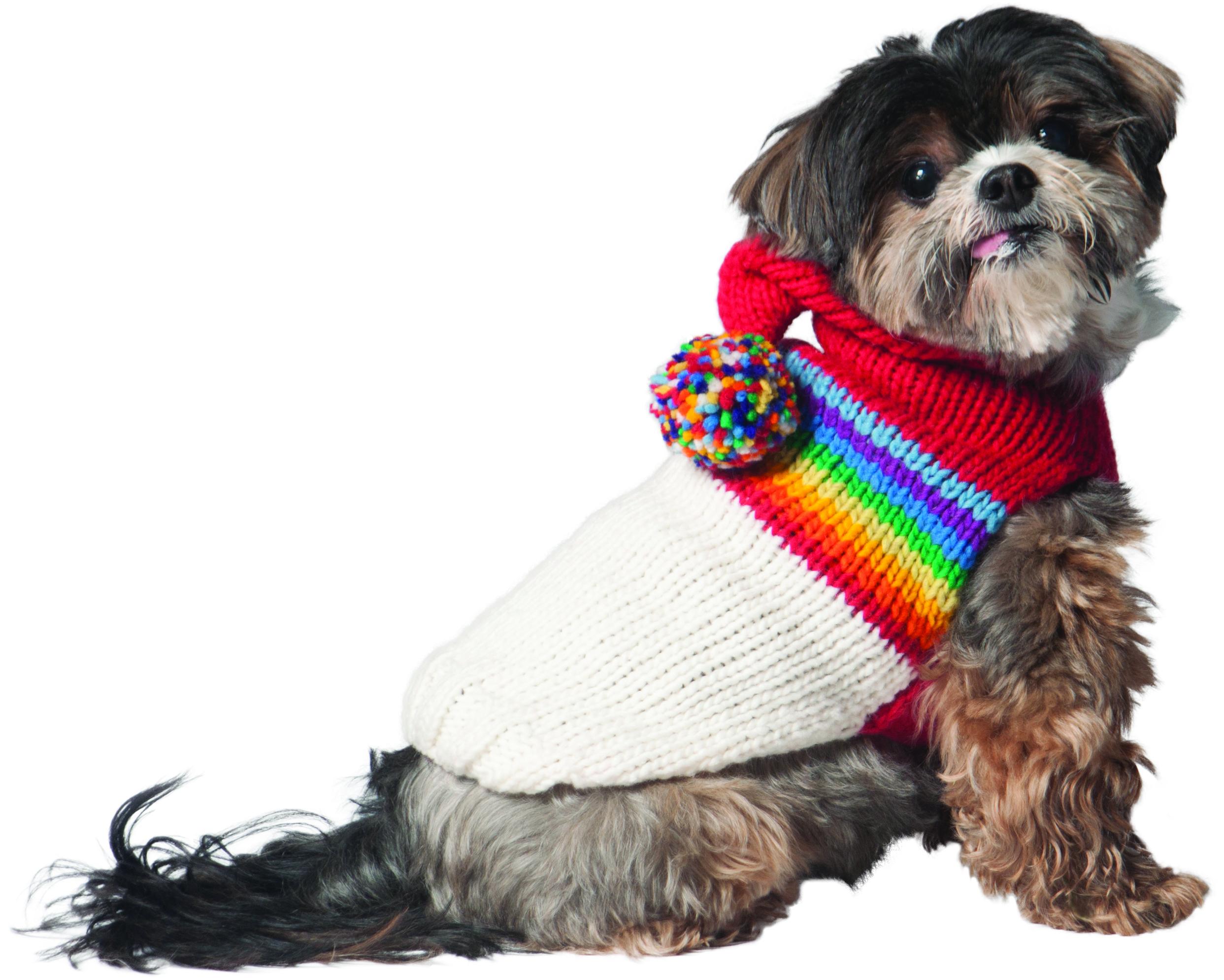 Chilly Dog Vintage Ski Hoodie Dog Sweater, XX-Small