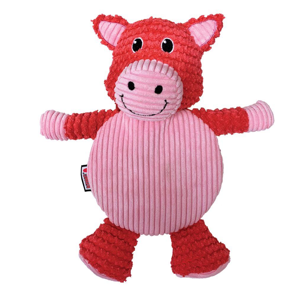 KONG Low Stuff Crackle Tummiez Pig Dog Toy, Large