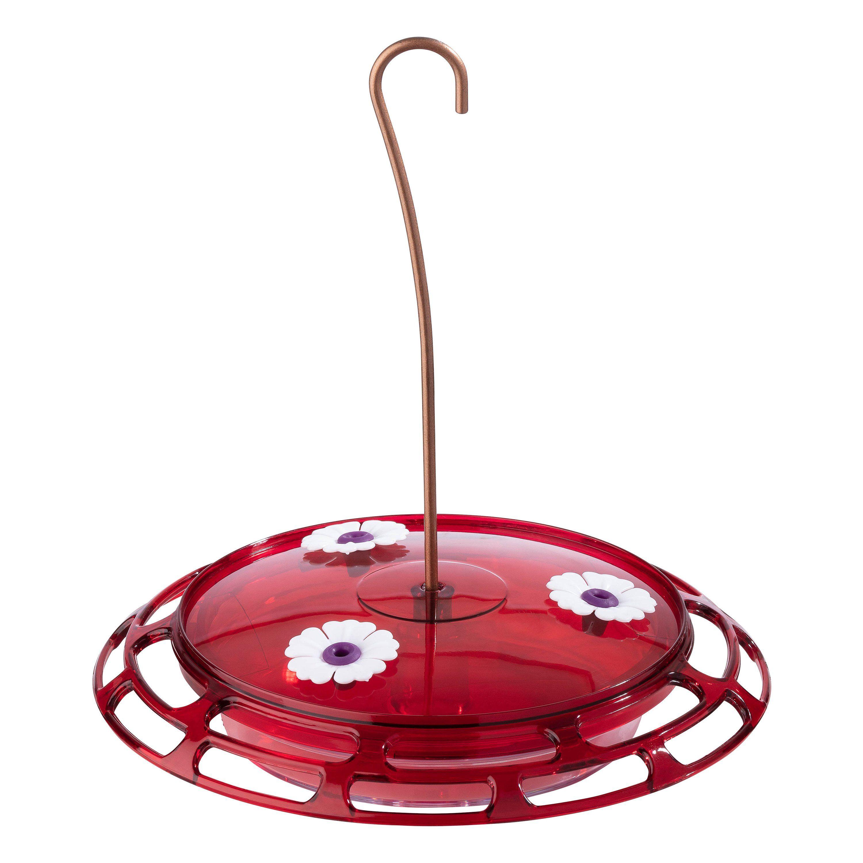 More Birds Bird Health+ 3-in-1 Hummingbird Feeder, Red