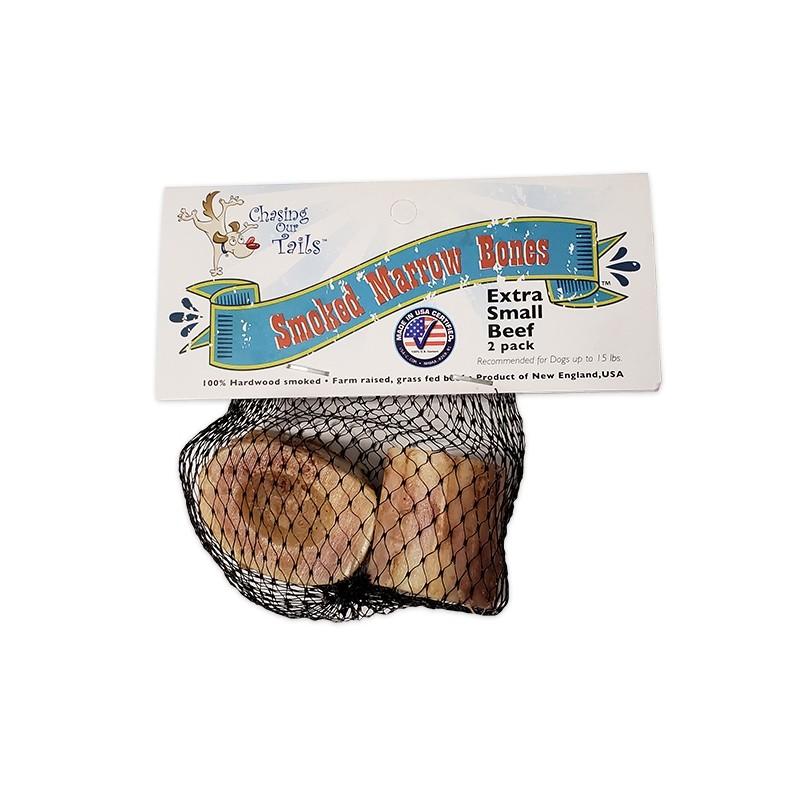 Chasing Our Tails Smoked Beef Marrow Bone Dog Treats, X-Small, 2-pk