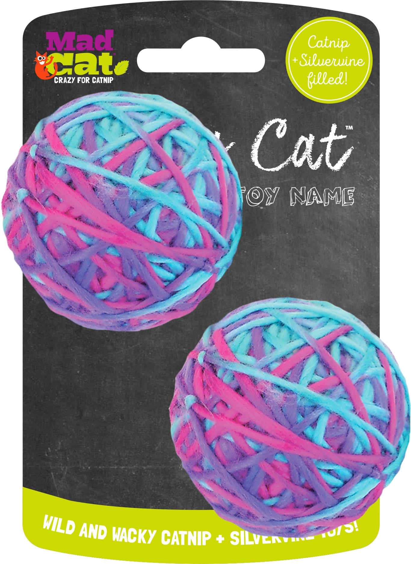 Mad Cat Soft Yarn Ball Cat Toy