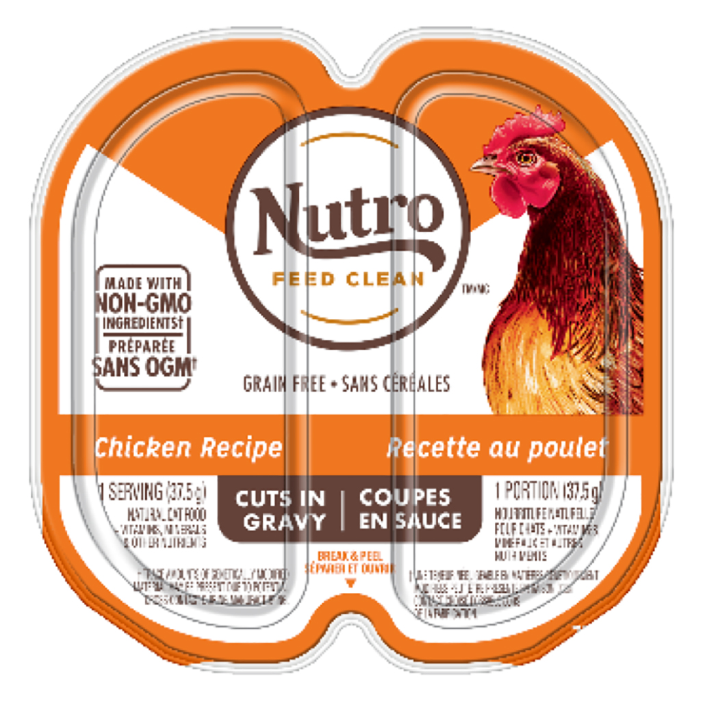 Nutro Chicken Cuts in Gravy Cat Food Trays, 2-pack, 37.5-gram