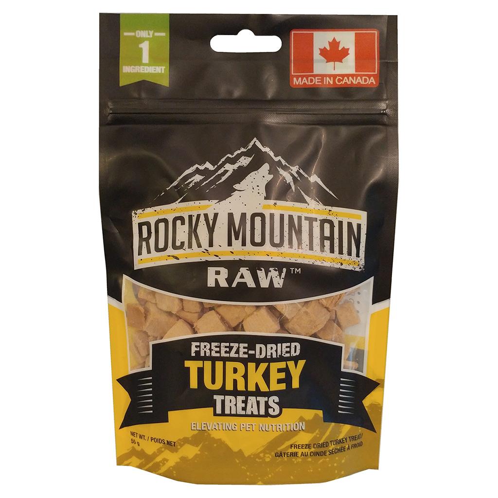 Rocky Mountain Raw Turkey Freeze-Dried Dog Treats, 55-gram
