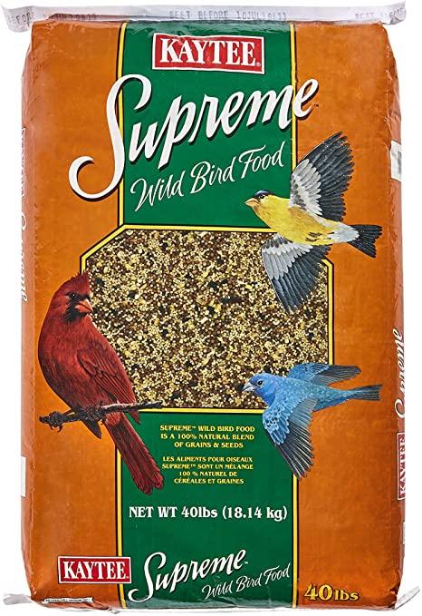 Kaytee Supreme Wild Bird Food, 40-lb