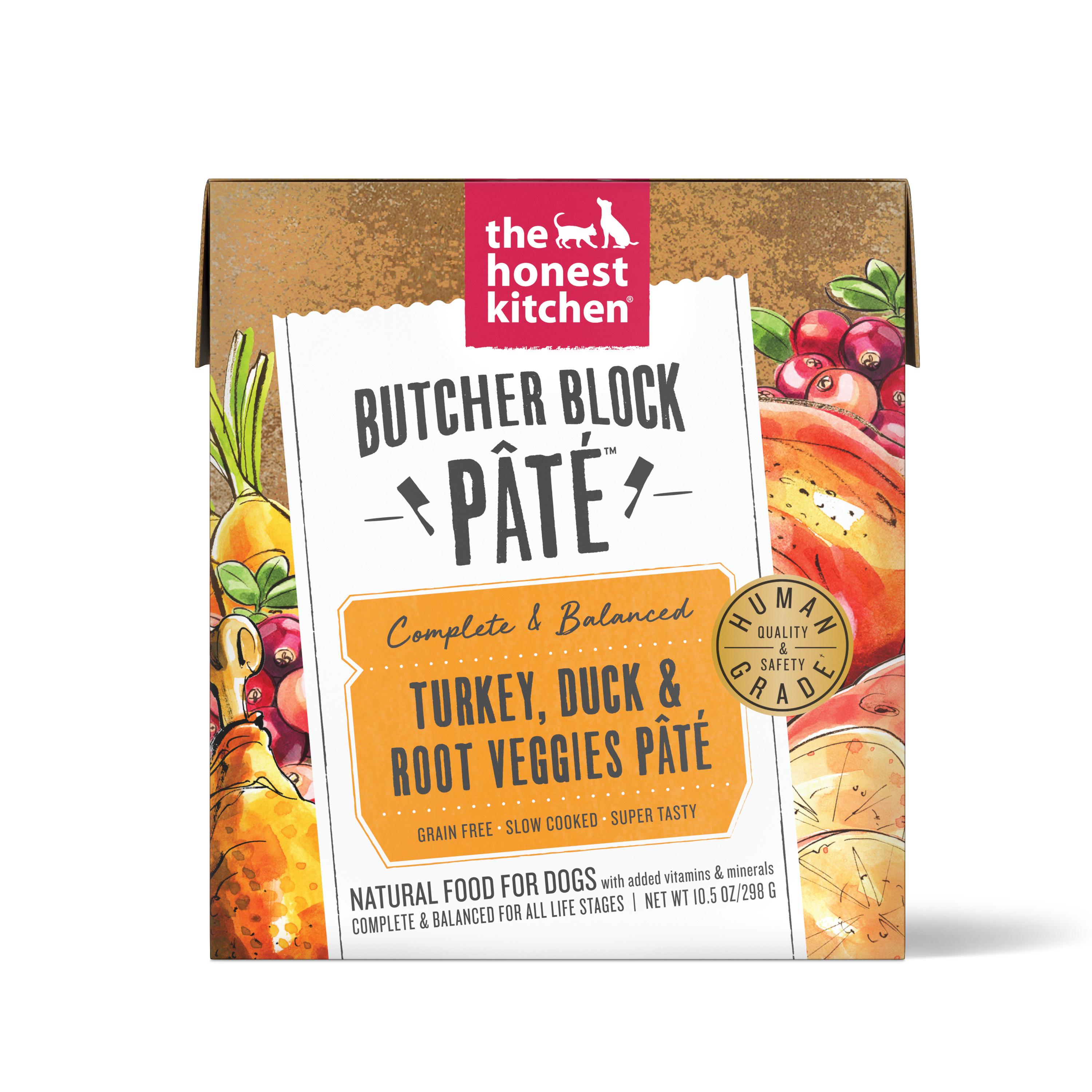 The Honest Kitchen Butcher Block Pate Turkey, Duck & Root Veggies Wet Dog Food