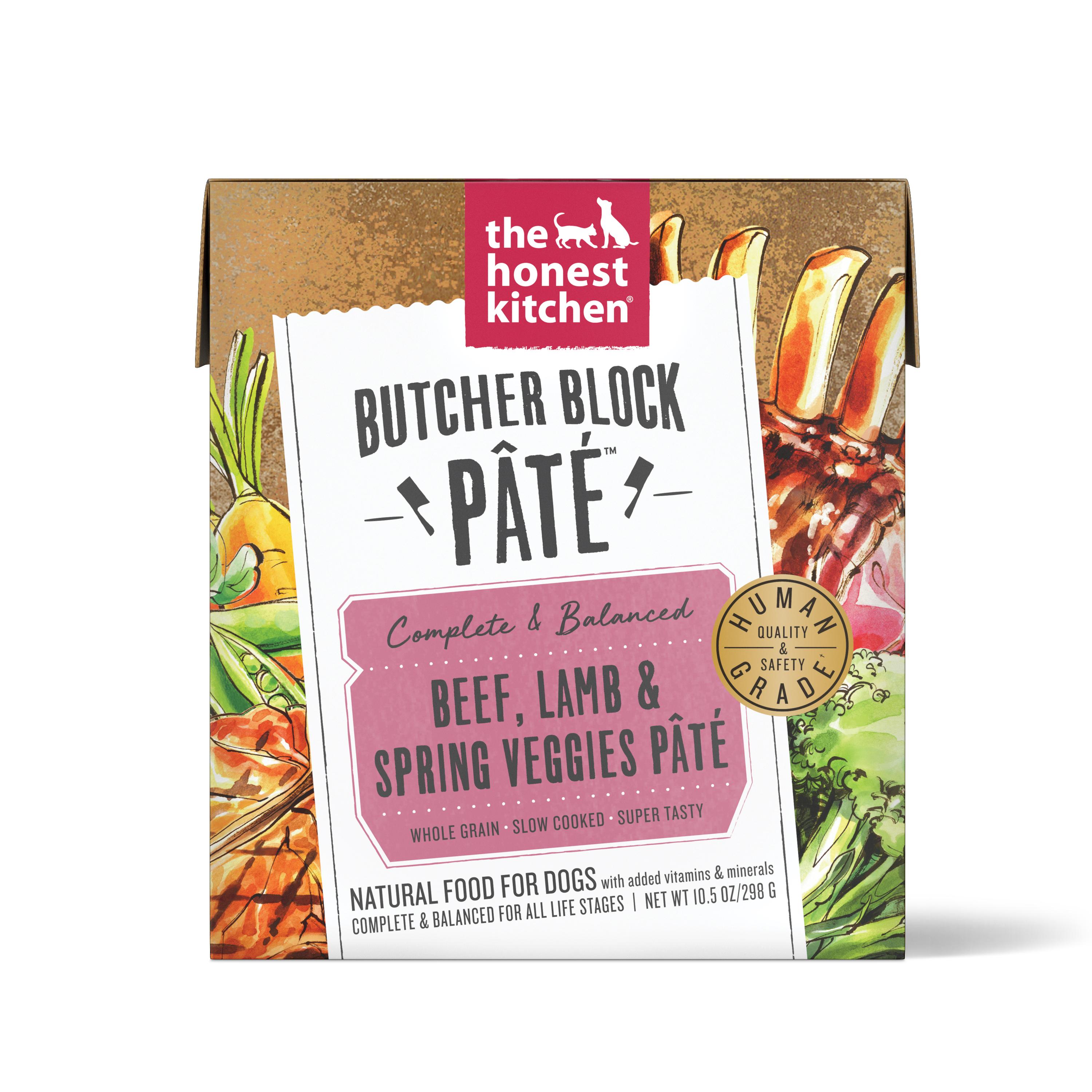 The Honest Kitchen Butcher Block Pate Beef, Lamb & Spring Veggies Wet Dog Food