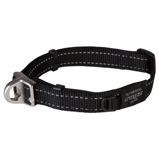 Rogz Safety Dog Collar, Black
