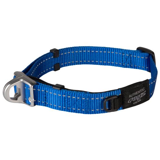 Rogz Safety Dog Collar, Blue, Medium