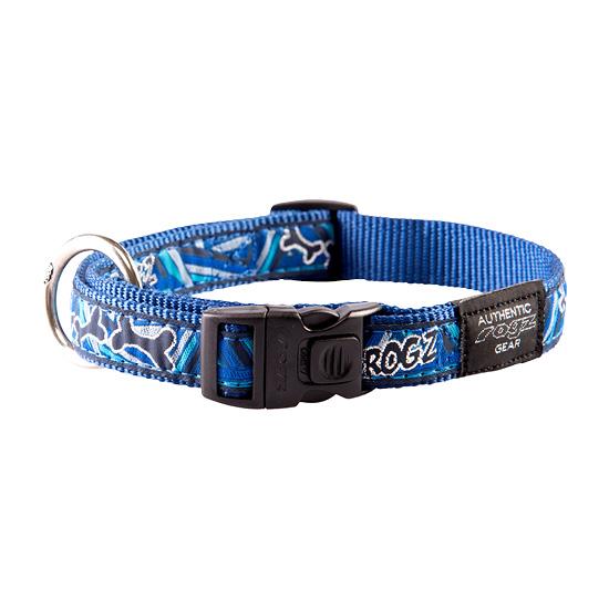 Rogz Fancy Dress Dog Collar, Navy Zen