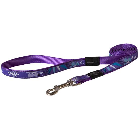 Rogz Fancy Dress Dog Lead, Purple Forest