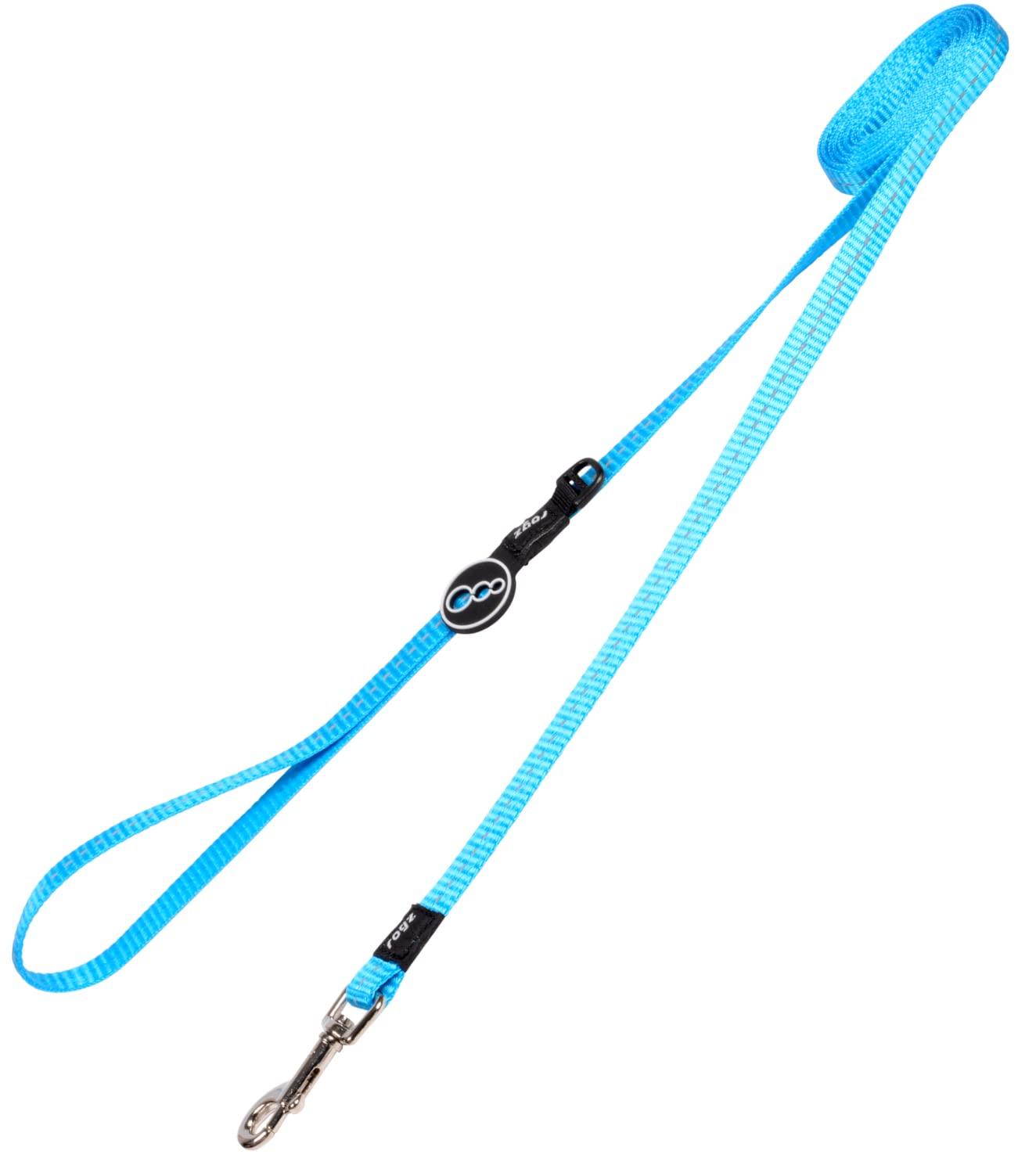 Rogz Nitelife Dog Lead, Turquoise