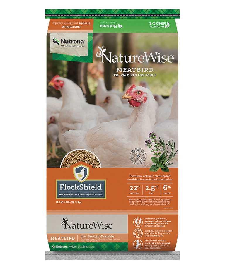 Nutrena NatureWise Meatbird 22% Protein Crumble Poultry Feed, 1-lb