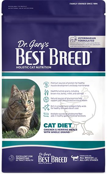 Dr. Gary's Best Breed Cat Diet Dry Cat Food, 24-lb