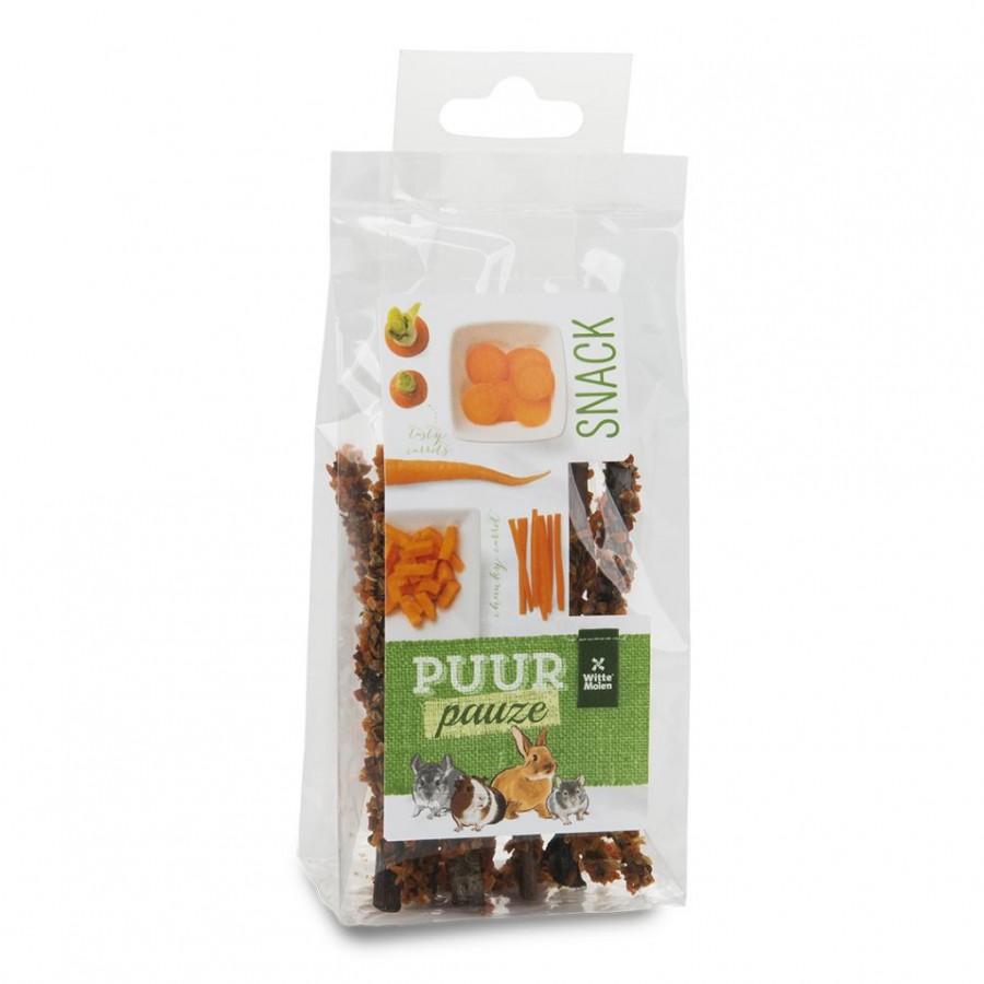 Witte Molen PUUR Pauze Sticks Carrot Small Animal Treats, 50-gram
