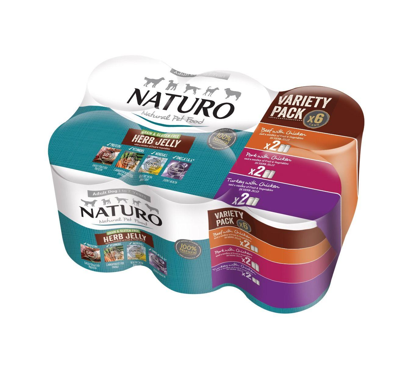 Naturo Herb Jelly Variety Pack Adult Wet Dog Food