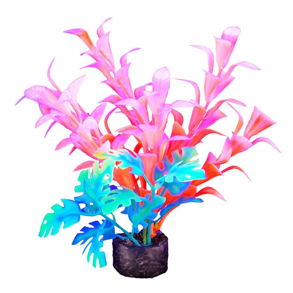 Marina iGlo Parfait Anacharis Aquarium Plant, White/Orange