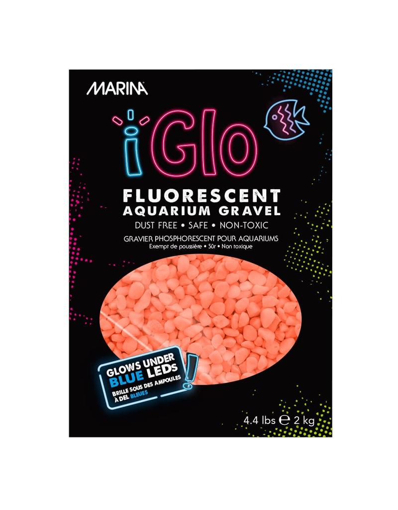 Marina iGlo Fluorescent Aquarium Gravel, Orange, 4.4-lb