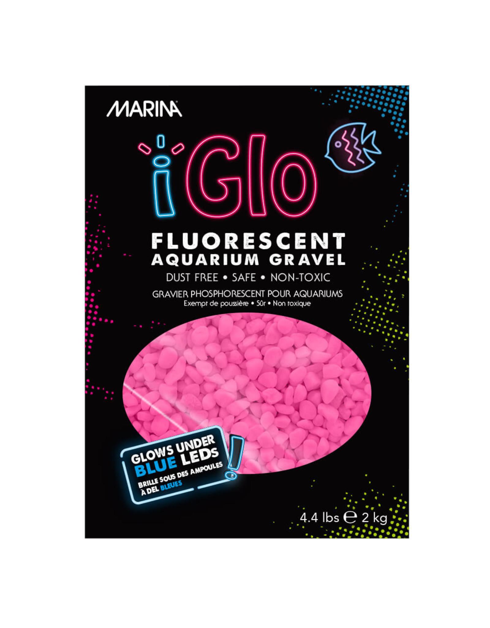 Marina iGlo Fluorescent Aquarium Gravel, Pink, 4.4-lb
