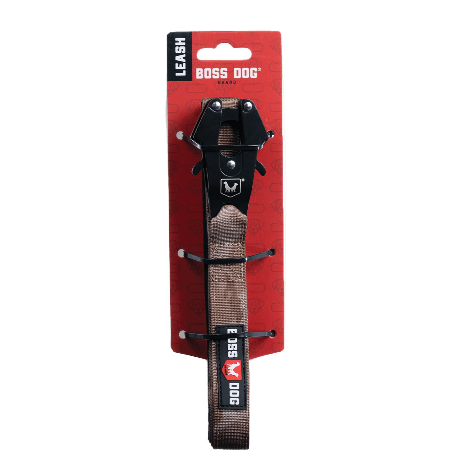 Boss Dog Boss Tactical Dog Leash, Camo Tan, 1-in x 6-ft