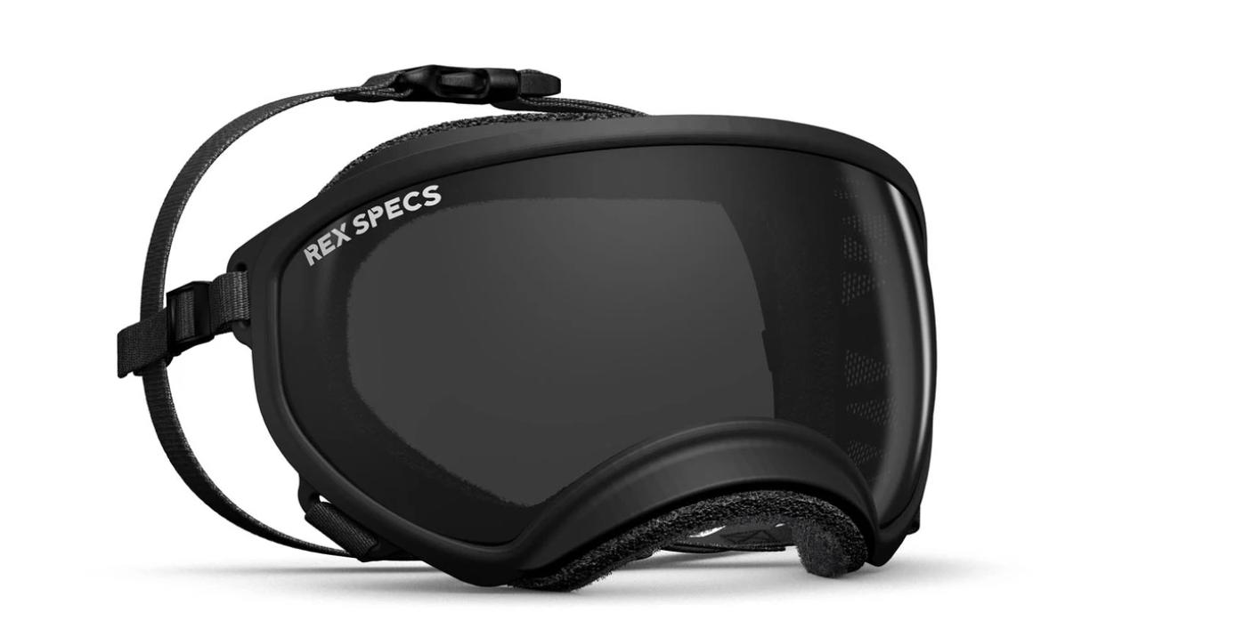 Rex Specs Clear & Smoke Dog Goggle, Black, Small