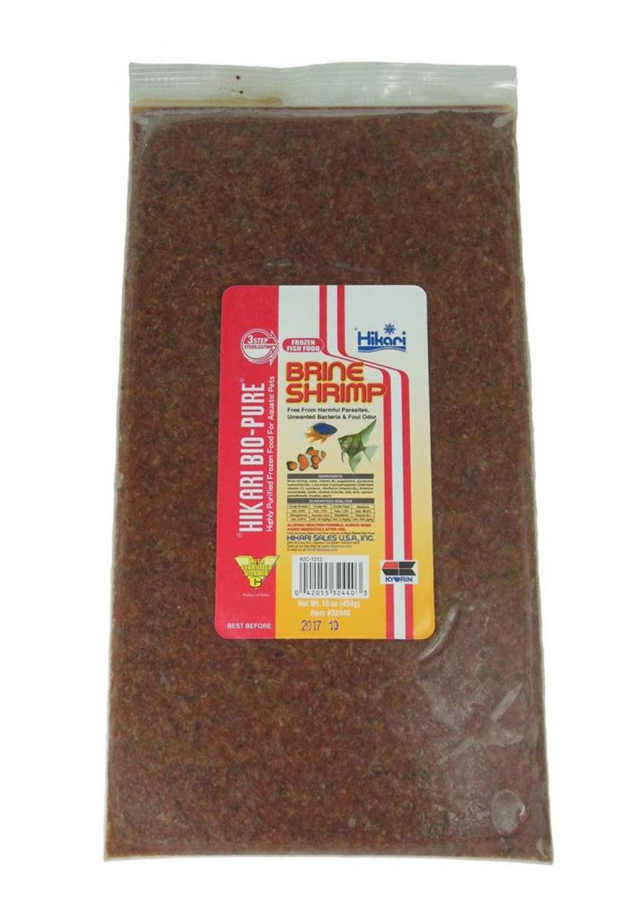 Hikari Bio-Pure Brine Shrimp Flat Frozen Fish Food, 16-oz