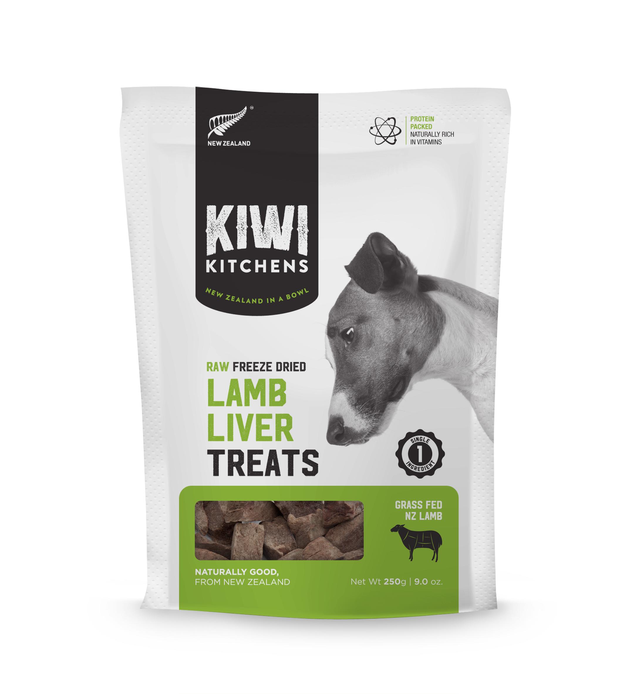 Kiwi Kitchens Lamb Liver Raw Freeze-Dried Dog Treats